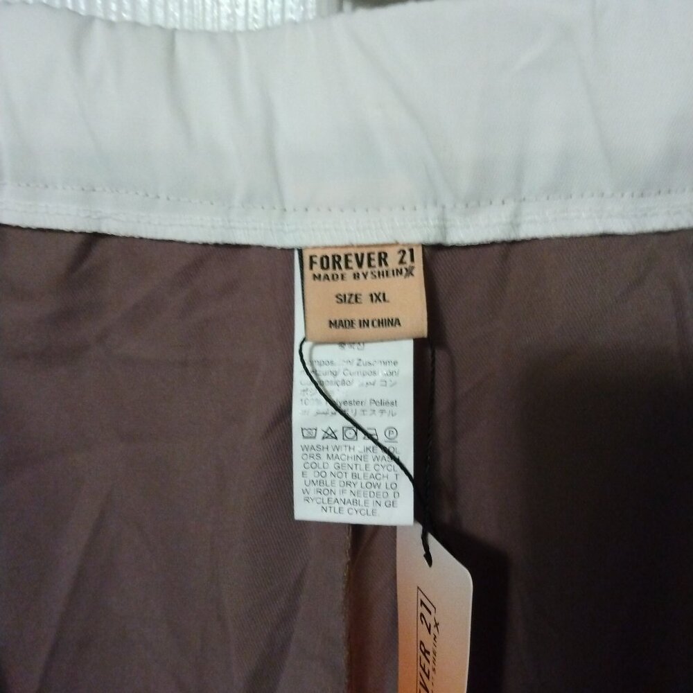 Forever 21 Wide Leg Tan Pants